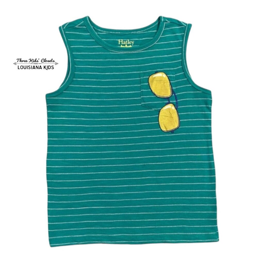 Hatley Sz 4 Striped Sunglasses Tank Top